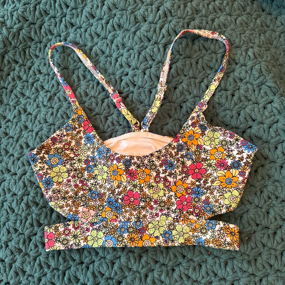 Bandier Floral Workout Top